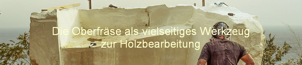 Die Oberfr�se als vielseitiges Werkzeug
zur Holzbearbeitung